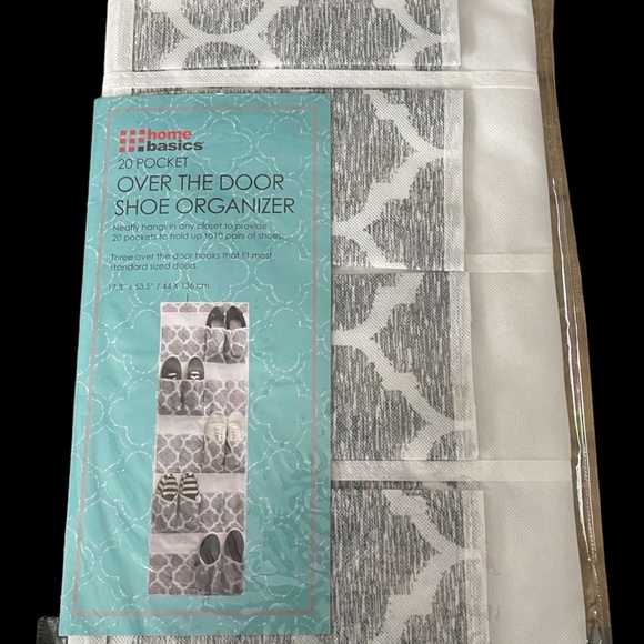 Home Basics 20 Pocket Over The Door Show Organizer - Picture 4 of 5